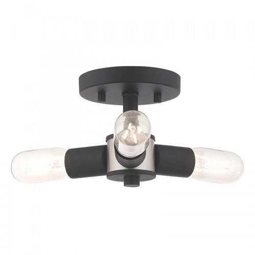 Copenhagen 3 Light Black Ceiling Mount, Lighting, Laura of Pembroke
