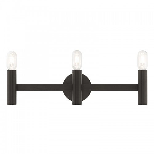 Copenhagen 3 Light Bronze Bath Vanity, Lighting, Laura of Pembroke