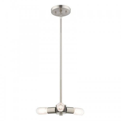 Copenhagen 3 Light Brushed Nickel Mini Chandelier, Lighting, Laura of Pembroke