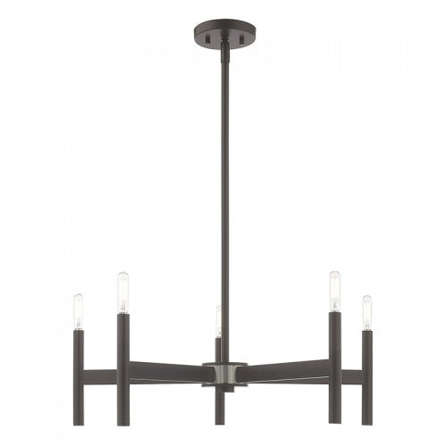 Copenhagen 5 Light Bronze Chandelier, Lighting, Laura of Pembroke