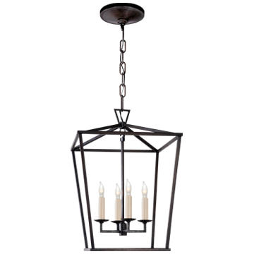 Darlana Small Lantern in Aged Iron