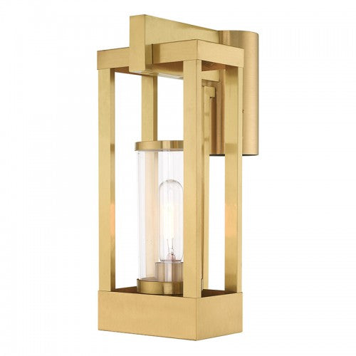 Delancey 1 Light Satin Brass Post Top Lantern, Lighting, Laura of Pembroke