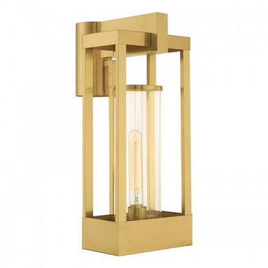 Delancey 1 Light Satin Brass Post Top Lantern, Lighting, Laura of Pembroke