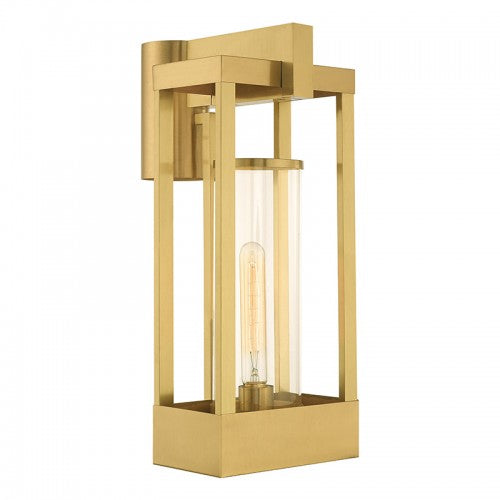 Delancey 1 Light Satin Brass Post Top Lantern, Lighting, Laura of Pembroke