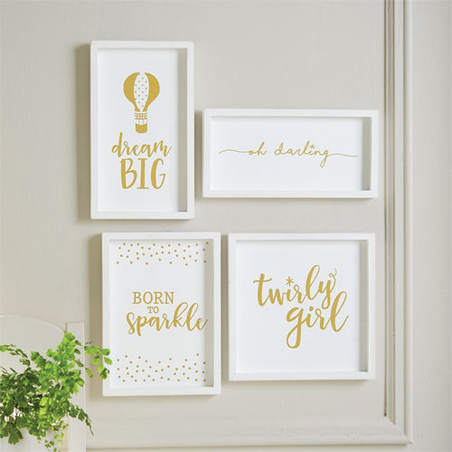 Dream Big Gold Plaques, Baby, Mud Pie, Laura of Pembroke