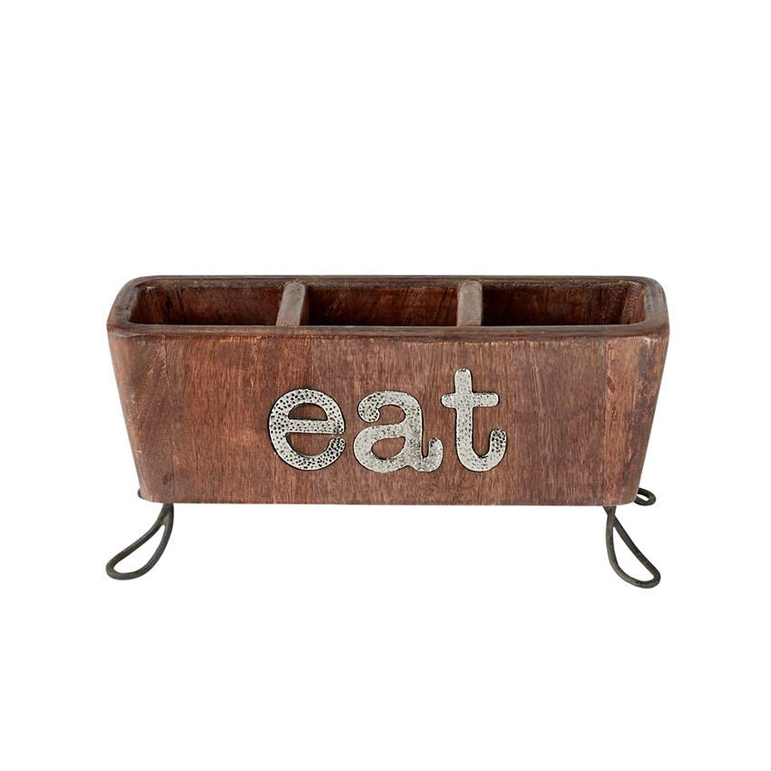 Eat Flatware Caddy, Gifts, Mud Pie, Laura of Pembroke