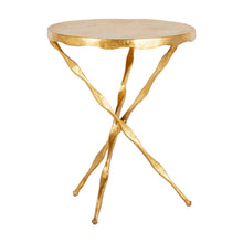 EDGAR SIDE TABLE, GOLD LEAF