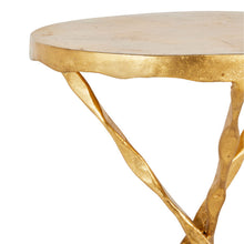 EDGAR SIDE TABLE, GOLD LEAF