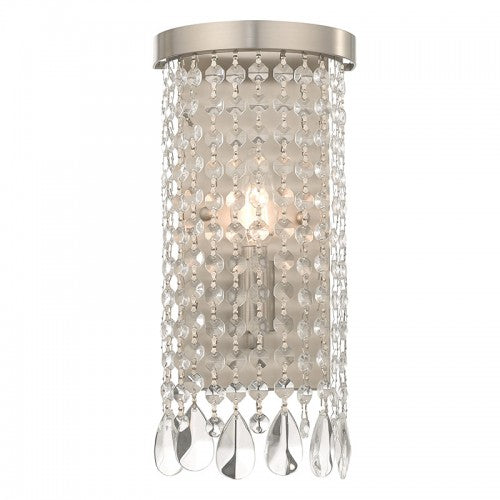 Elizabeth 1 Light Brushed Nickel Wall Sconce, Lighting, Laura of Pembroke