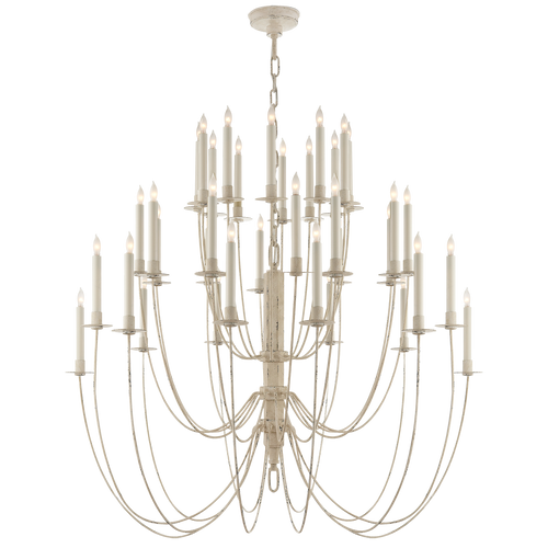 Erika Three-Tier Chandelier in Belgian White