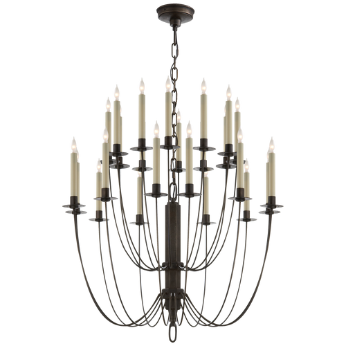 Erika Two-Tier Chandelier in Aged Iron