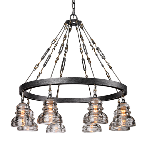 Menlo Park Old Silver 8 Light Chandelier, Lighting, Laura of Pembroke
