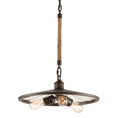 Brooklyn Bronze 3 Light Pendant, Lighting, Laura of Pembroke
