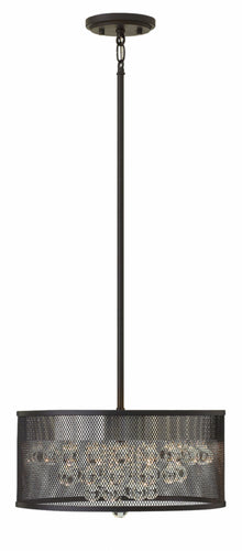 Black Fiona Large Pendant, Lighting, Laura of Pembroke
