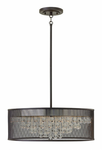 Black Fiona Stem Hung Foyer Chandelier, Lighting, Laura of Pembroke