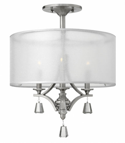 Silver Leaf Semi-flush Mount, Lighting, Laura of Pembroke