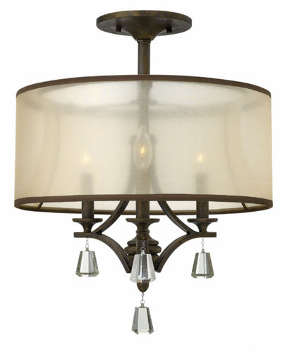 French Bronze Semi-flush Mount, Lighting, Laura of Pembroke