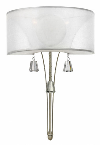 Silver Leaf Two Light Sconce, Lighting, Laura of Pembroke