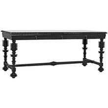 PORTUGUESE DESK 72", HAND RUBBED BLACK