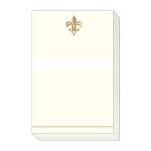 GOLD FLEUR DE LIS NOTEPAD