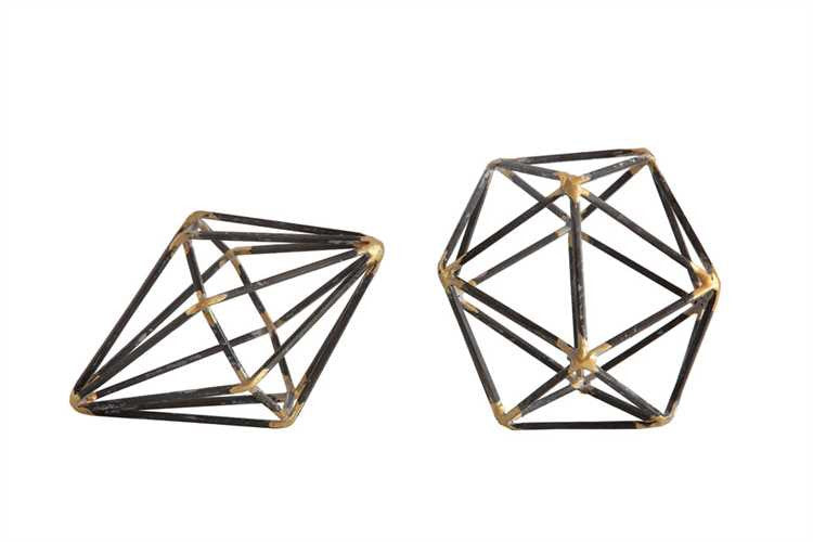 Round Metal Geometric Decorations, Home Accessories, Laura of Pembroke