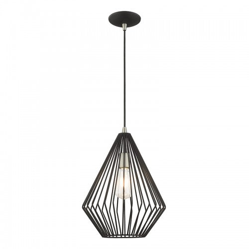 Geometric Shade Mini Pendants 1 Light Black Mini Pendant, Lighting, Laura of Pembroke