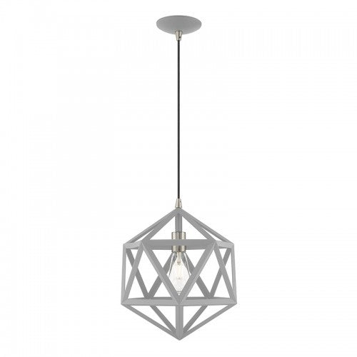 Geometric Shade Mini Pendants 1 Light Nordic Gray Mini Pendant, Lighting, Laura of Pembroke