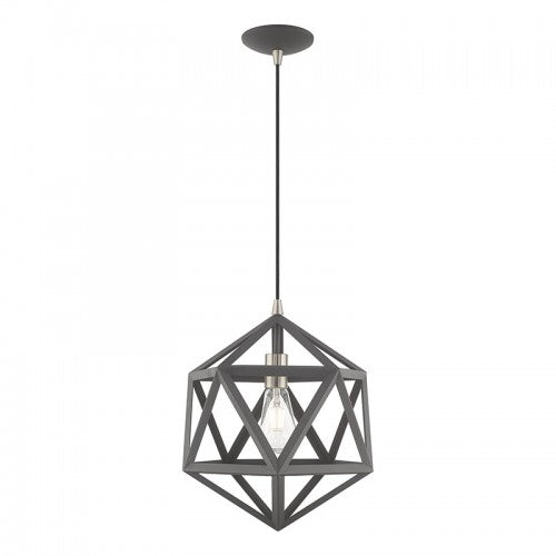 Geometric Shade Mini Pendants 1 Light Scandinavian Gray Mini Pendant, Lighting, Laura of Pembroke