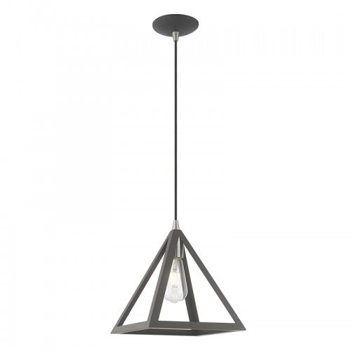 Geometric Shade Mini Pendants 1 Light Scandinavian Gray Mini Pendant, Lighting, Laura of Pembroke