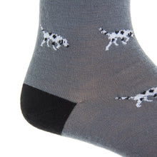 GREY BIRD DOG WOOL MC SOCK