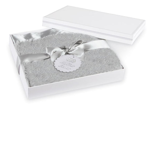 Gray Plush Blanket, Gifts, Mud Pie, Laura of Pembroke