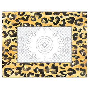 Handpainted Cheetah 4x6 Gold Frame