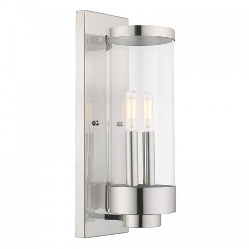 Hillcrest 2 Light Polished Chrome Wall Lantern, Lighting, Laura of Pembroke