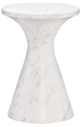 Honed White Marble Drink Table, Home Furnishings, Laura of Pembroke