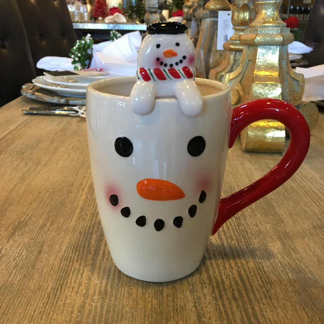 Snowman Mug with Spoon, Gifts, Laura of Pembroke
