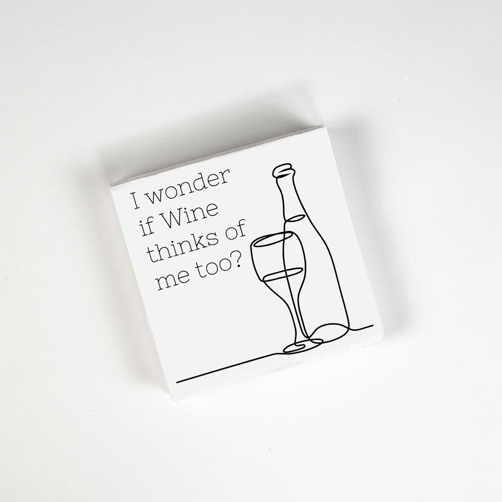 WINE THINKS OF ME TOO NAPKINS