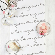 WEDDING TABLE RUNNER LOVE YOU