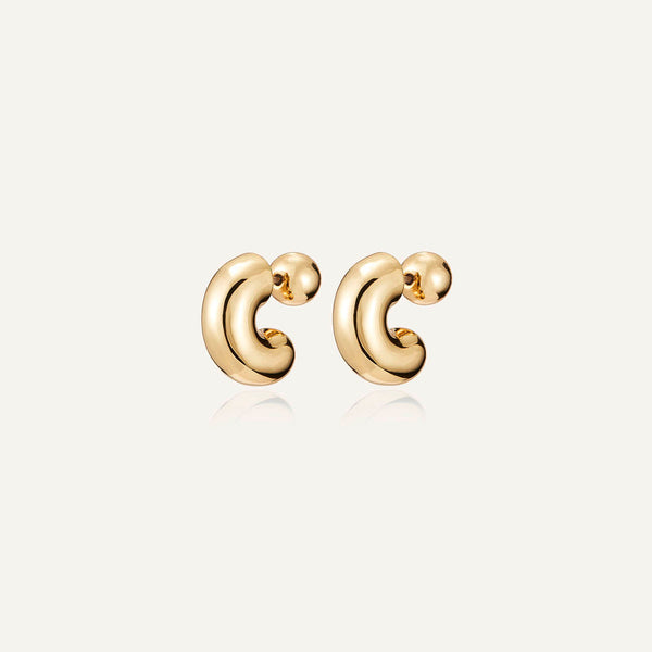 TOME GOLD HOOP EARRING-SMALL