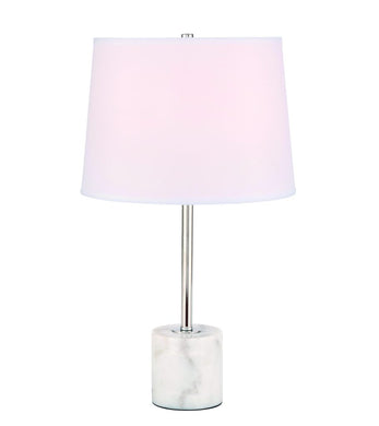 Kira 1 light Polished Nickel Table Lamp