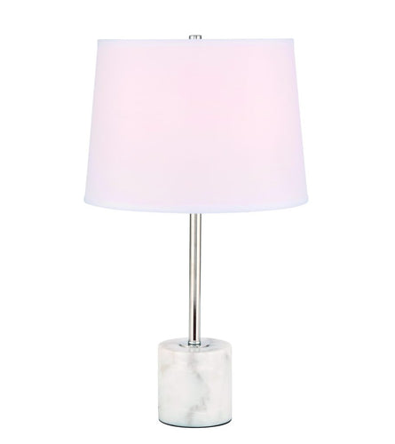 Kira 1 light Polished Nickel Table Lamp