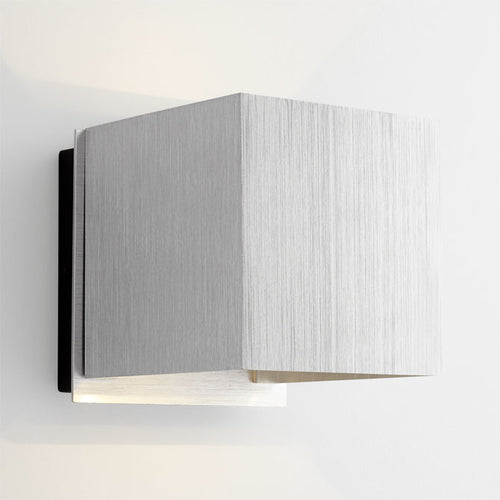 Kubo LED Outdoor Sconce - Brushed Aluminum