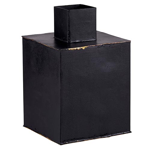 RECYCLED LARGE IRON VASE