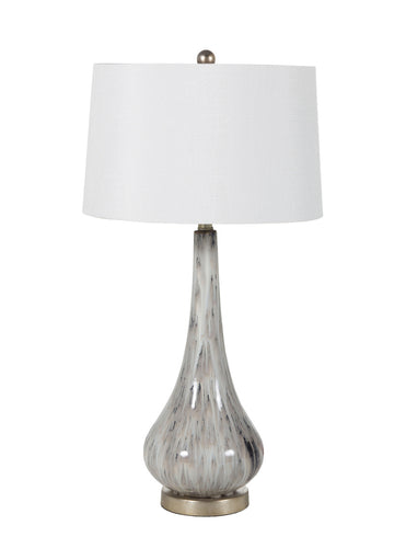Gray Marbled Table Lamp, Home Furnishings, Laura of Pembroke