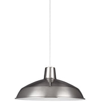 LED 16 inch Brushed Stainless Pendant Ceiling Light