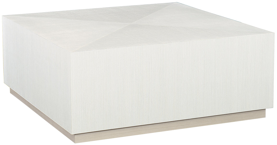 Linear White Square Cocktail Table