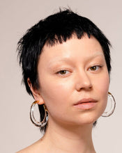 Lucite Molten Hoop Earring