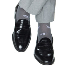 GREY BIRD DOG WOOL MC SOCK