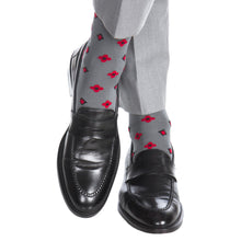 STEEL GREY W/NEATS MC SOCK