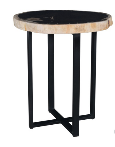 Merlin Accent Table Black & White
