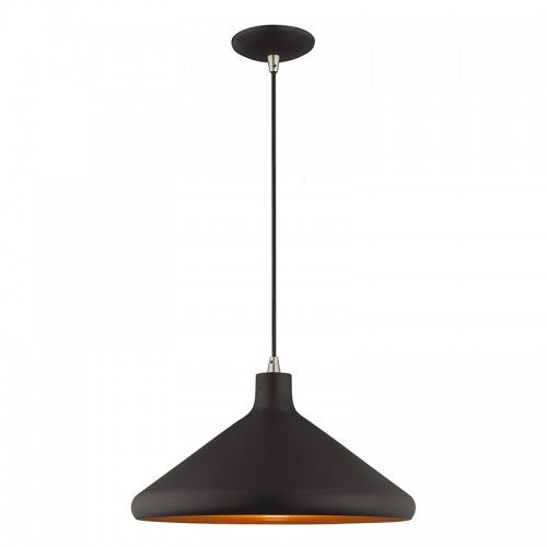Metal Shade Mini Pendants 1 Light Black Mini Pendant, Lighting, Laura of Pembroke
